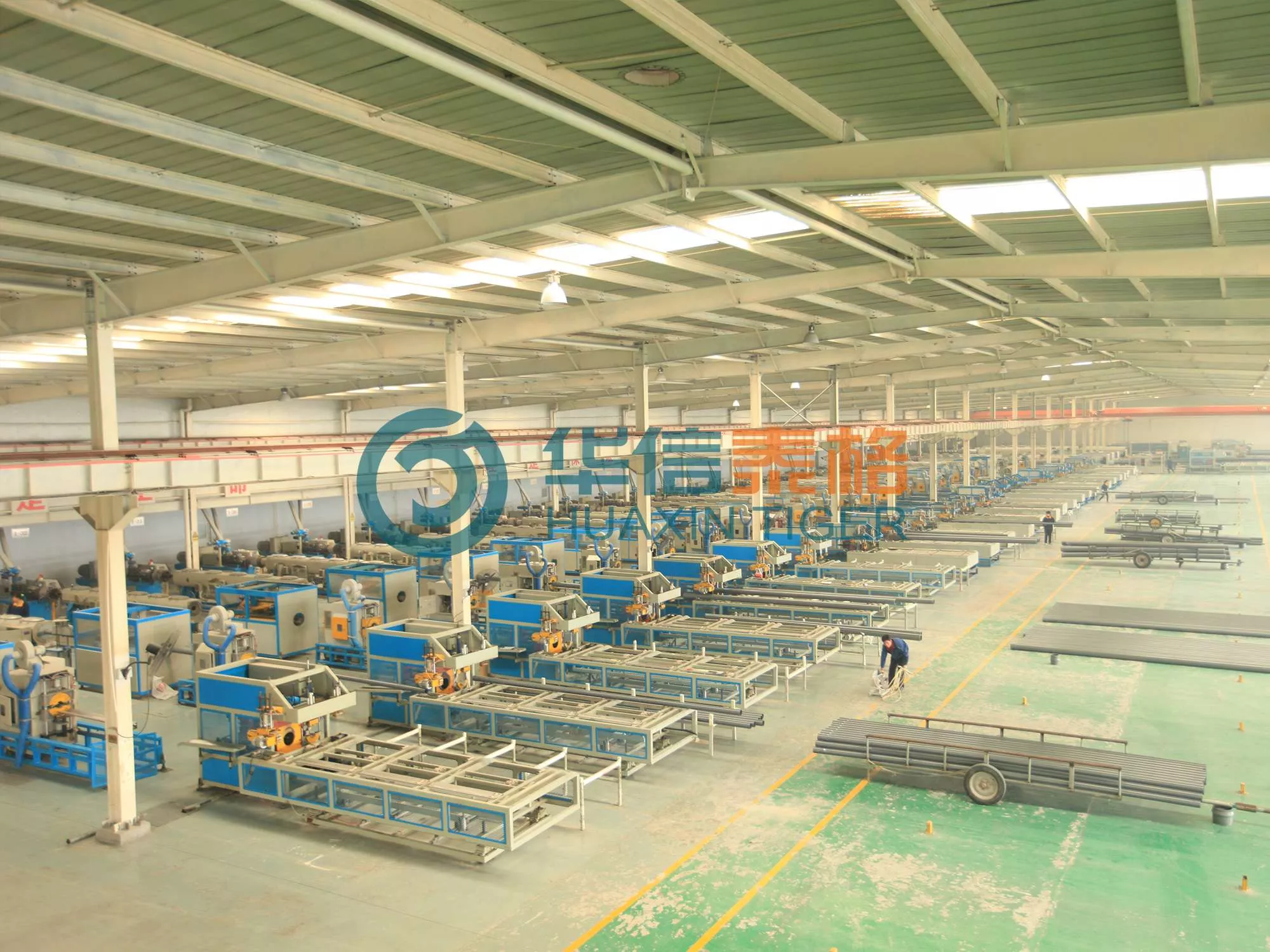 PVC water supply pipe production workshop